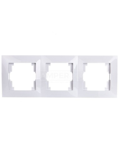 CARLA Ramka potrójna biała 1773-00