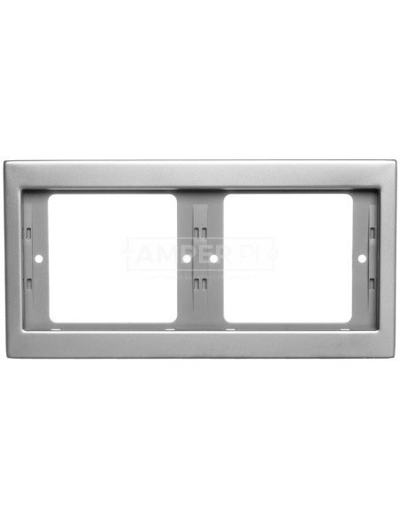 Berker K.5 Ramka podwójna pozioma stal szlachetna nierdzewna 13637004