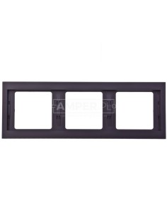 K.1 Ramka potrójna pozioma antracyt mat lakierowana 13737006