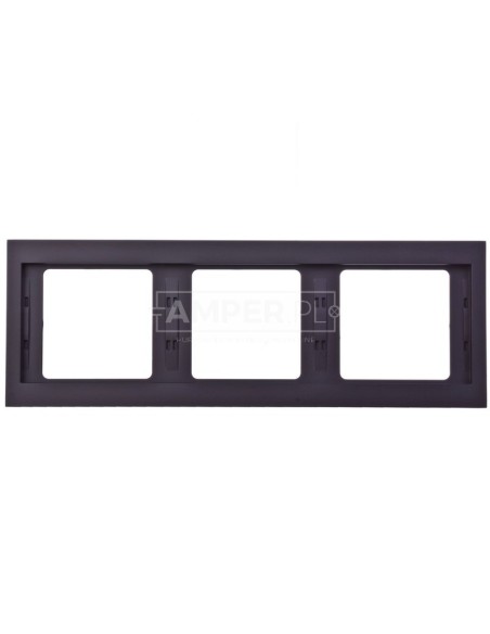 K.1 Ramka potrójna pozioma antracyt mat lakierowana 13737006