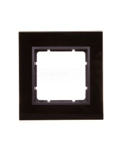 Berker B7 GLAS Ramka pojedyncza pozioma/ pionowa szklana antracytowa 10116616
