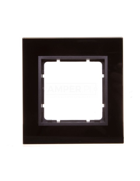 Berker B7 GLAS Ramka pojedyncza pozioma/ pionowa szklana antracytowa 10116616
