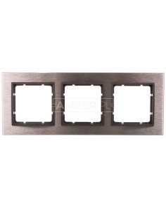 B.7 Ramka 3-krotna pozioma stal szlachetna/antracyt 10233606