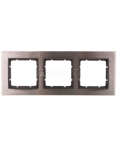 B.7 Ramka 3-krotna pozioma stal szlachetna/antracyt 10233606