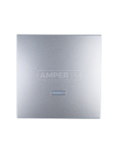 Simon 54 Klawisz pojedynczy do łącznika z podświetleniem srebrny mat DKW1L/43