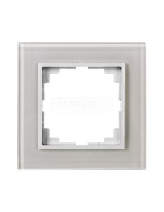 Sentia Ramka pojedyncza szklana biała 1471-62