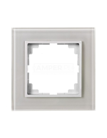 Sentia Ramka pojedyncza szklana biała 1471-62