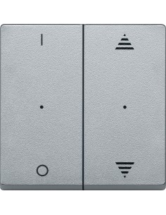 Klawisze do przycisku podwójn. z ozn. 1/0 i góra/dół, alu, Sys M MTN625660