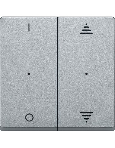 Klawisze do przycisku podwójn. z ozn. 1/0 i góra/dół, alu, Sys M MTN625660