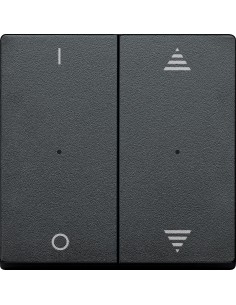 Klawisze do przycisku podwójn. z ozn. 1/0 i góra/dół, antracyt, Sys M MTN625614