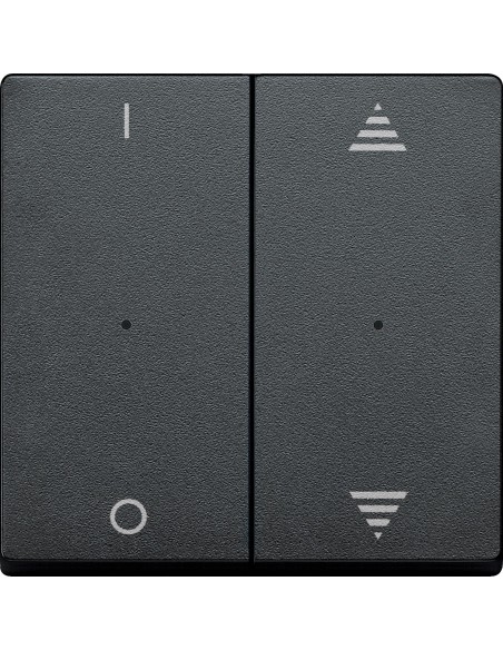 Klawisze do przycisku podwójn. z ozn. 1/0 i góra/dół, antracyt, Sys M MTN625614