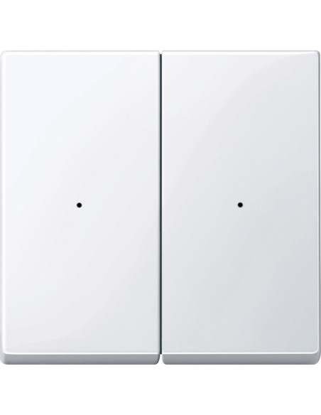 Merten KNX Klawisz podwójny łącznika czysta biel MTN619225