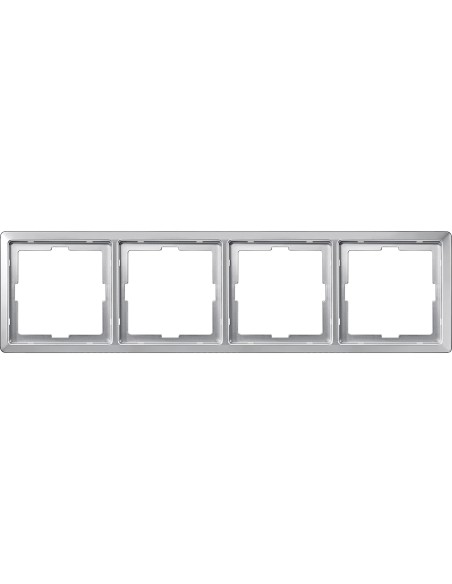 Merten Artec Ramka poczwórna aluminium MTN481460