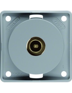 Integro Flow Gniazdo przyłączeniowe anteny TV, szary, mat 945112516 Berker Hager