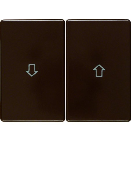 Arsys Klawisze z nadrukiem symbolu "strzałka", brązowy 14350101 Berker Hager