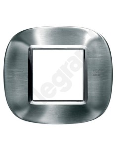 AXOLUTE Ramka owalna 2-modułowa stal matowa HB4802AXS