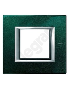 AXOLUTE Ramka 2-modułowa ZIELONA LAK HA4802VS