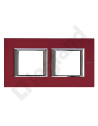AXOLUTE Ramka 2x2-modułowa pozioma CZERWONA LAK  HA4802M2HRC