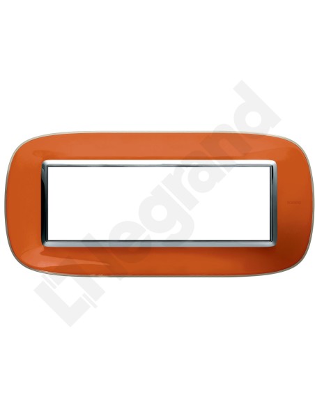 AXOLUTE Ramka owalna 6-modułowa oranż HB4806DR