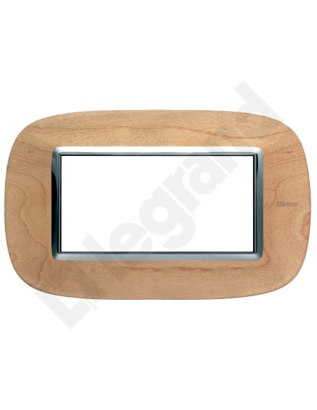 AXOLUTE Ramka owalna 4-modułowa klon HB4804LAE