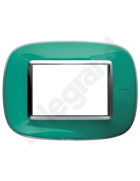 AXOLUTE Ramka owalna 3-modułowa zieleń HB4803DV