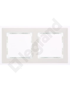 VALENA Ramka podwójna pozioma biała 774462