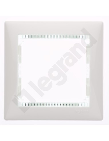 VALENA Ramka pojedyncza pozioma biała crystal 774461