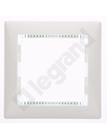 VALENA Ramka pojedyncza pozioma biała crystal 774461