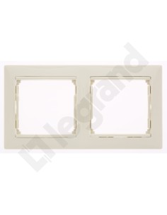 VALENA Ramka podwójna pozioma kremowa 774352