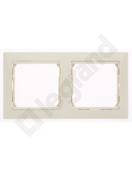 VALENA Ramka podwójna pozioma kremowa 774352