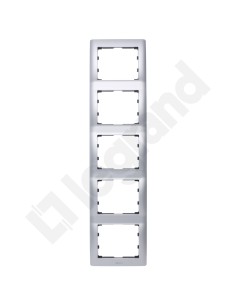 SISTENA LIFE Ramka pięciokrotna pionowa aluminium 771959