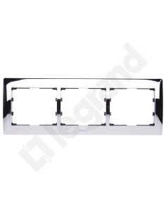 SISTENA LIFE Ramka potrójna pozioma chrome 771933