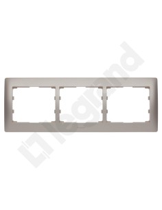 SISTENA LIFE Ramka potrójna pozioma titan 771403