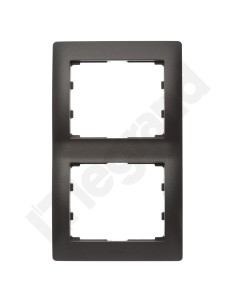 SISTENA LIFE Ramka podwójna pionowa choco 771206