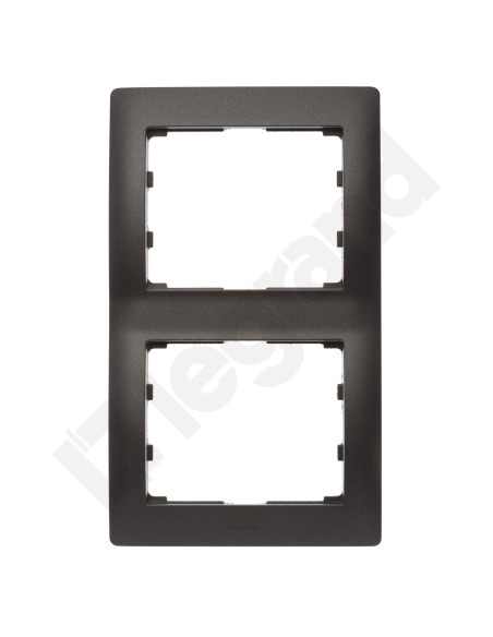 SISTENA LIFE Ramka podwójna pionowa choco 771206