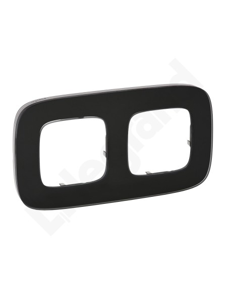 VALENA ALLURE Ramka podwójna czarne szkło 755532