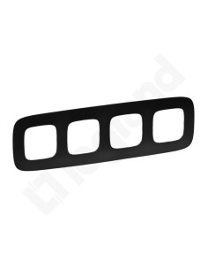 VALENA ALLURE Ramka poczwórna czarny mat 754404