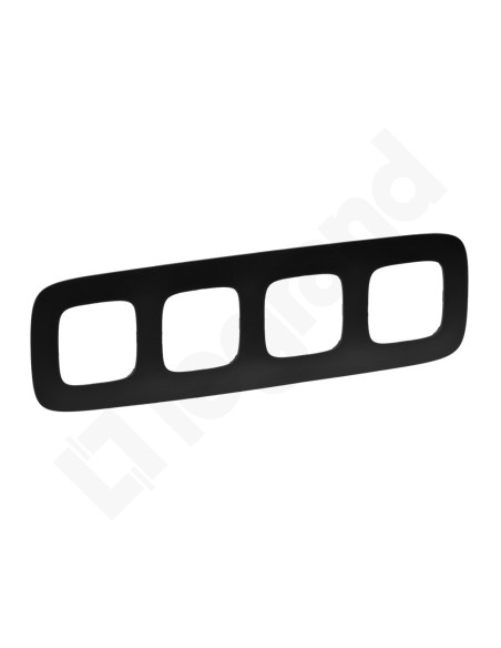 VALENA ALLURE Ramka poczwórna czarny mat 754404