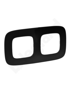 VALENA ALLURE Ramka podwójna czarny mat 754402