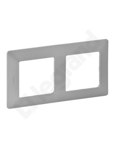 VALENA LIFE Ramka podwójna aluminium 754132