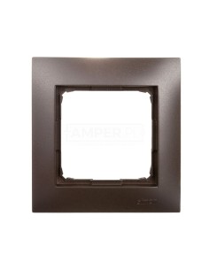 Simon 54 Premium Ramka pojedyncza brąz mat DR1/46 2