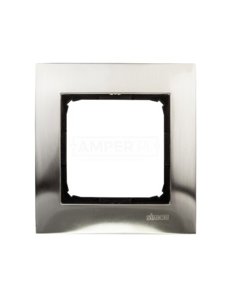 Simon 54 Premium Ramka pojedyncza metalowa inox DR1/61