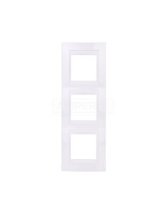 Unica Plus Ramka potrójna biel polarna pionowa MGU6.006V.18