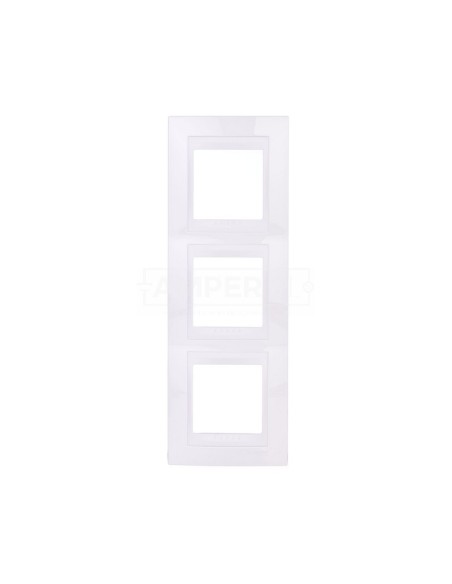 Unica Plus Ramka potrójna biel polarna pionowa MGU6.006V.18