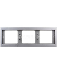 Berker K.5 Ramka potrójna pozioma stal szlachetna nierdzewna 13737004
