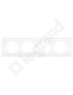 CELIANE Ramka poczwórna uniwersalna szklana kaolin 069314