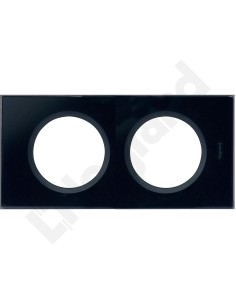 CELIANE Ramka podwójna czarny szkło Poziomy i pionowy Szkło i Porcelana 069302