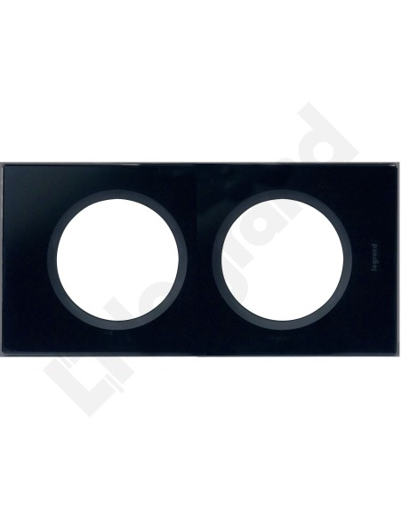 CELIANE Ramka podwójna czarny szkło Poziomy i pionowy Szkło i Porcelana 069302