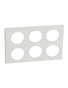 CELIANE Ramka sześciokrotna (2x3moduły) biała 068609