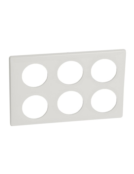 CELIANE Ramka sześciokrotna (2x3moduły) biała 068609